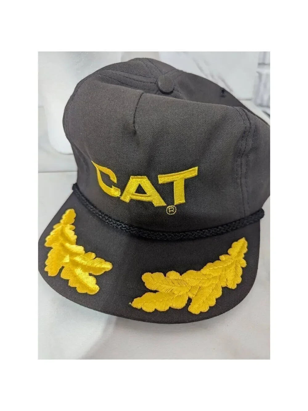 CAT Vintage Michigan Collector's Series Made In USA Trucker Cap Size OS Fits Mos